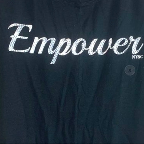 SzS NY & C Empower Shirt Top NWT Black - Picture 4 of 4